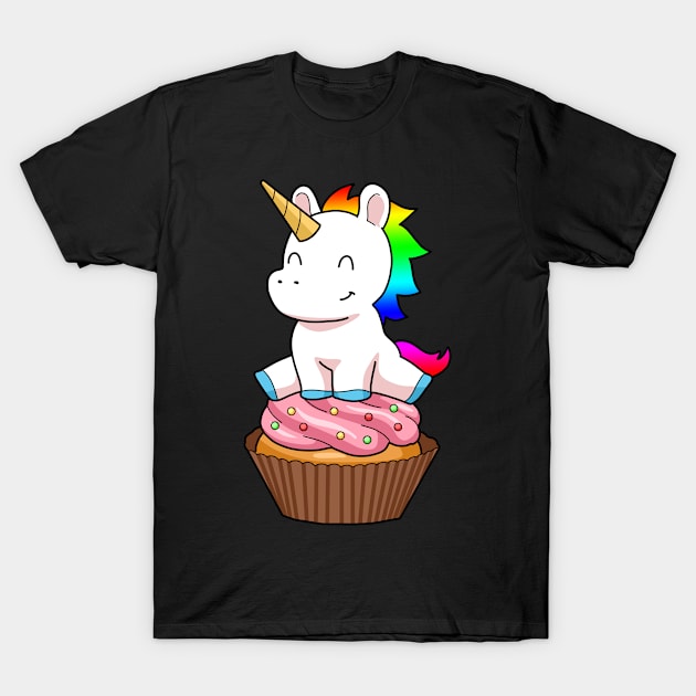 Unicorn Cupcake Funny Cupcake Gift T-Shirt by CatRobot